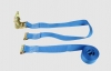2" x 20' Blue DIAMOND WEAVE Cargo E-Track Ratchet Strap with Spring E-Fittings